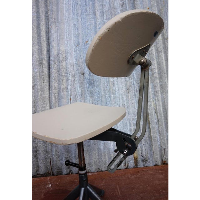 Swedish Industrial Architect Work Desk Chair by John Odelberg & Anders Olsen, 1940s For Sale - Image 14 of 18
