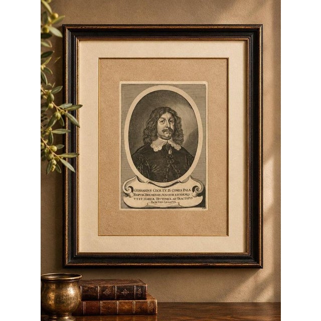 Gerhard Coch, Peace of Westphalia & Hanseatic Diplomat Portrait, 1652, Engraving For Sale - Image 9 of 10