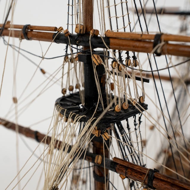 Italian Amati HMS Fly Ship Model, Hand-Assembled, 1:64 Scale, Restored For Sale - Image 13 of 18