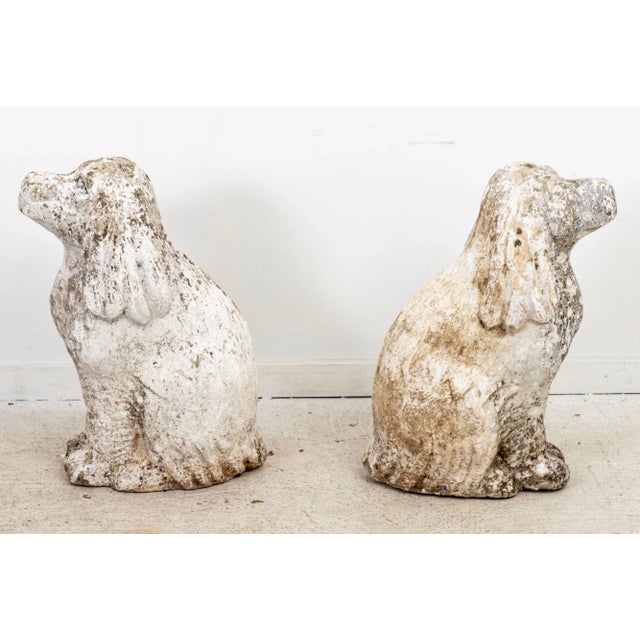 Pair of Cocker Spaniel Garden Ornaments For Sale - Image 4 of 6
