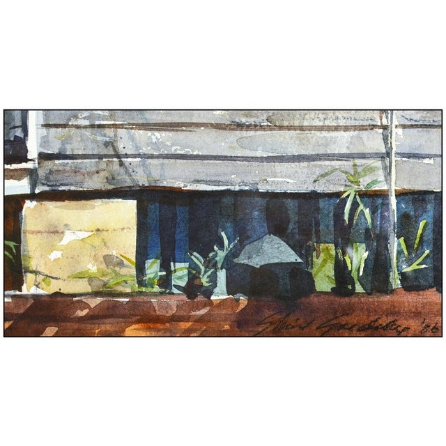 Impressionist 1980s White Porch, Shirl Goedike For Sale - Image 3 of 4