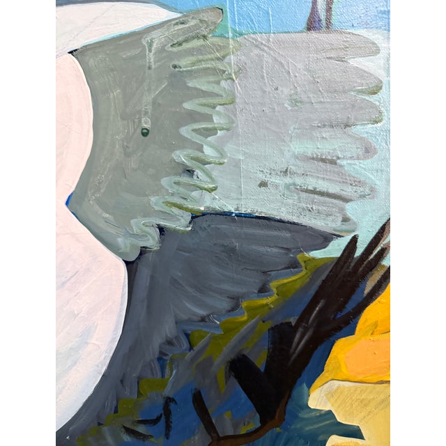 2020s “Nosey Neighbors” a Swan Painting by LWren Walraven For Sale - Image 5 of 14