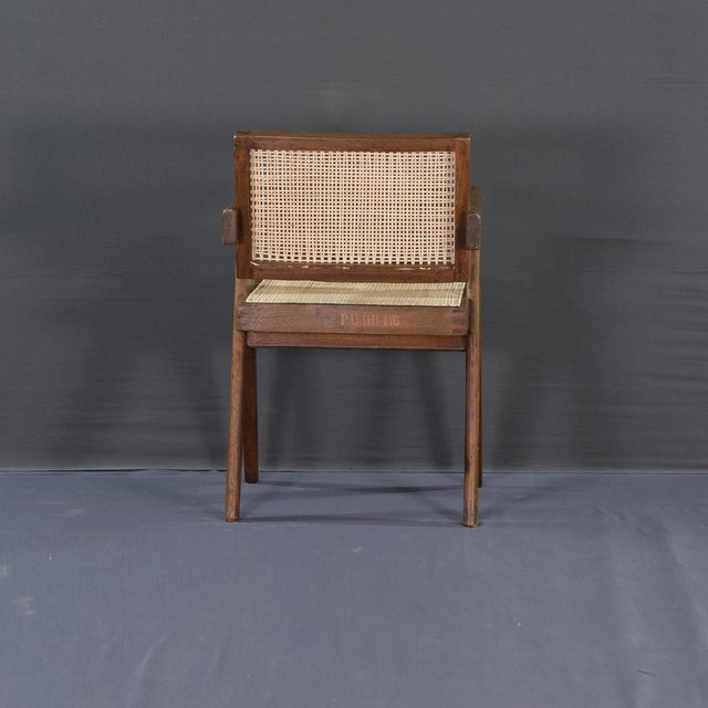 1950s Vintage Chairs by Pierre Jeanneret, 1956, Set of 6 For Sale - Image 5 of 18