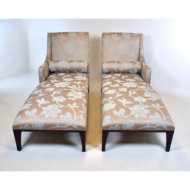 Stickley Brothers Neoclassical Chaise Lounge, Mahogany Upholstery, Usa For Sale - Image 10 of 11
