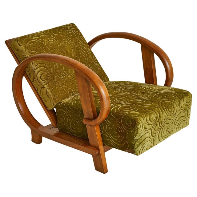 Art Deco Bentwood Reclining Armchair Attirbuted to Pancota Vienna for Thonet, 1920s For Sale - Image 10 of 18