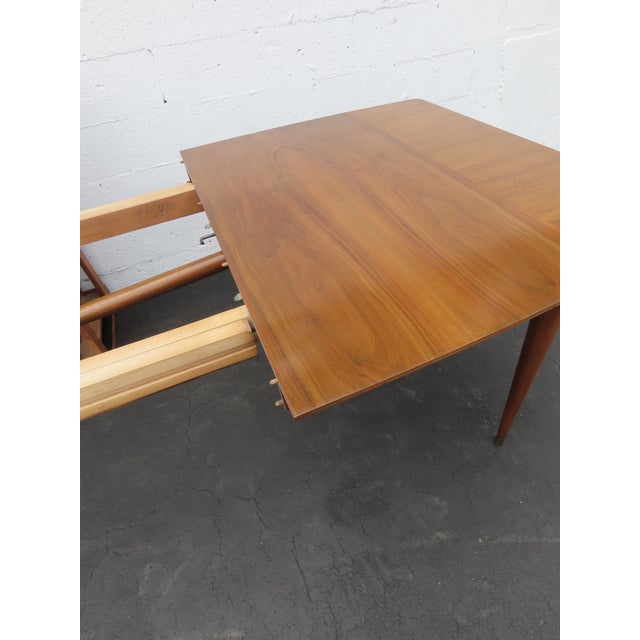 Mid Century Modern Extra Long Dining Table With 3 Leaves 6426 For Sale - Image 14 of 18