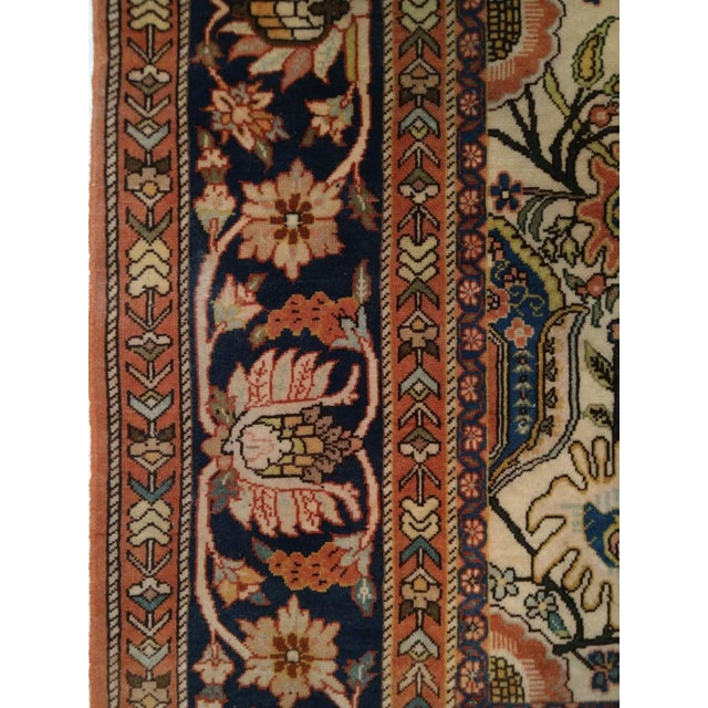 1970s Square Persian Heriz , 6'3" X 6'8" For Sale - Image 4 of 6