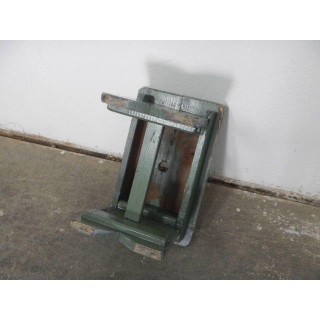 Fir Wood Stool, 1960s For Sale - Image 10 of 11