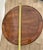Vintage Round Side Table With Bottom Shelf Double Column Legs Solid Oak For Sale - Image 11 of 12