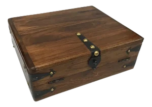 Distressed Wood Colonial Reproduction Desk Set - 10-1/2"