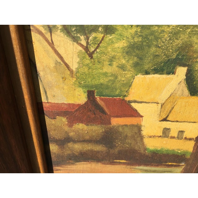 Oil Painting on Plywood, 1930s For Sale - Image 10 of 18