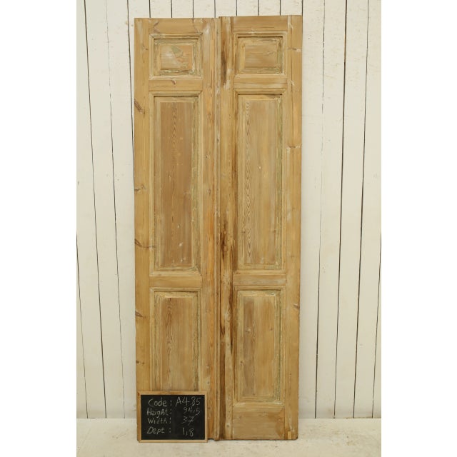 Rustic European Late 19th Century Double French Doors - a Pair For Sale - Image 3 of 4