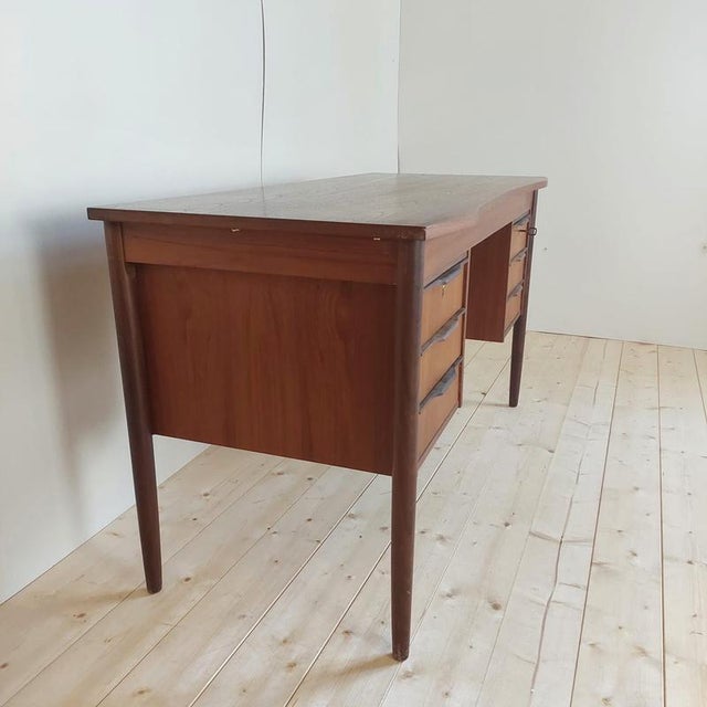 Mid-Century Modern Danish Teak Desk, 1960s For Sale - Image 4 of 8