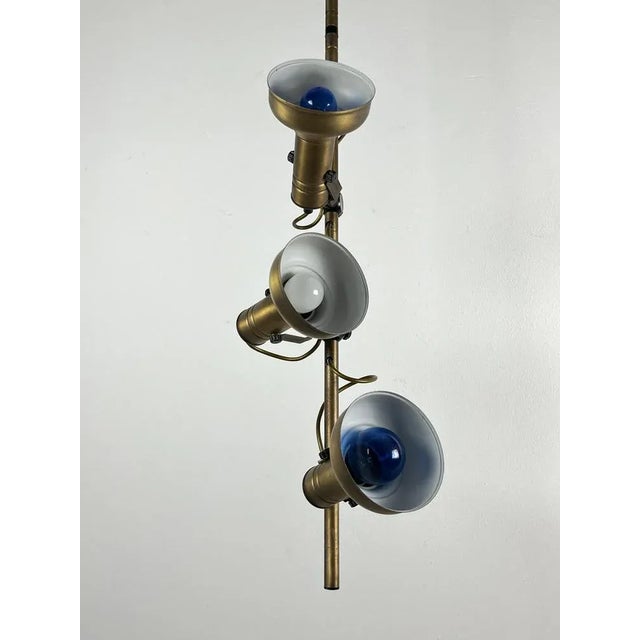 3-Light Floor Lamp in Brass and Aluminum, Italy, 1970s For Sale - Image 8 of 11