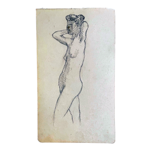 1907 Japanese Female Nude Drawing