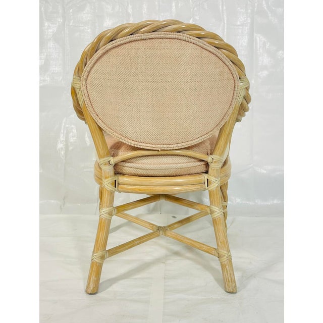 Wood Vintage McGuire Rattan Lounge Armchair, San Francisco, California For Sale - Image 7 of 18