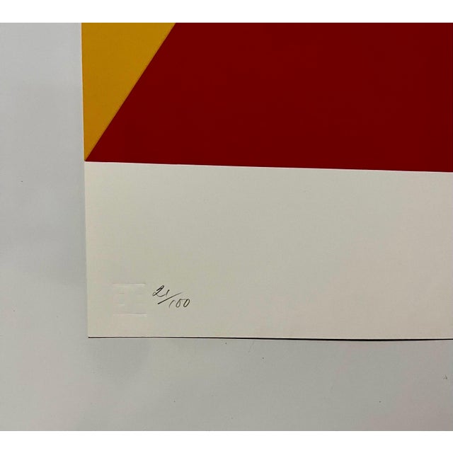 1960s Charles Hinman, 1969-71 Abstract Minimalist Color Silkscreen Print Charles Hinman On The Bowery, 1969-1971 For Sale - Image 5 of 6