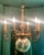 Metal Vintage Regency Mercury Glass Chandelier For Sale - Image 7 of 10