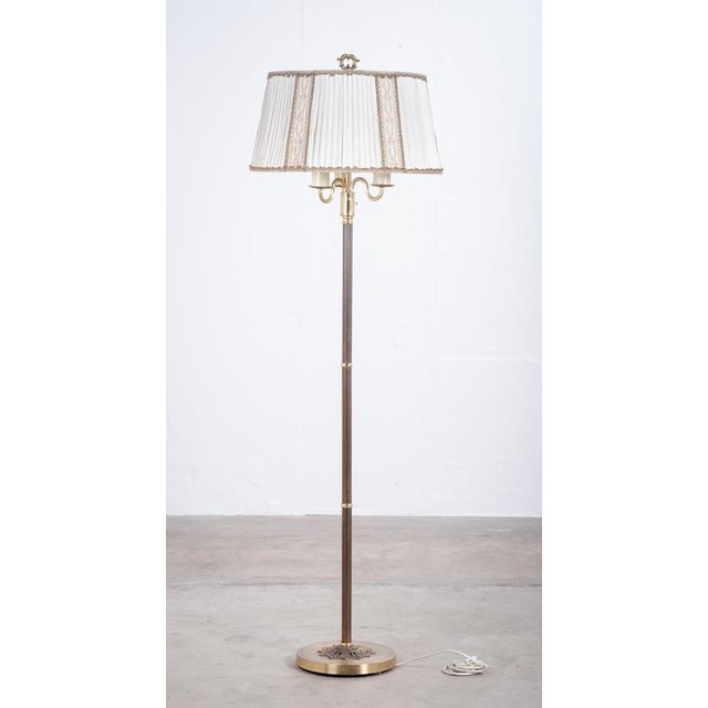 Danish 3-Arm Floor Lamp in Brass, 1960s For Sale - Image 3 of 12