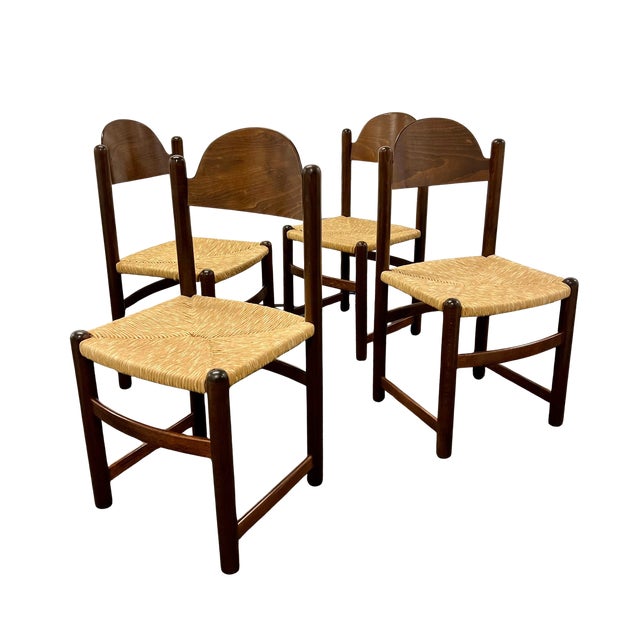 A rare and stylish set of vintage dining chairs, the iconic "Padova" model designed by Hank Lowenstein. Manufactured in...