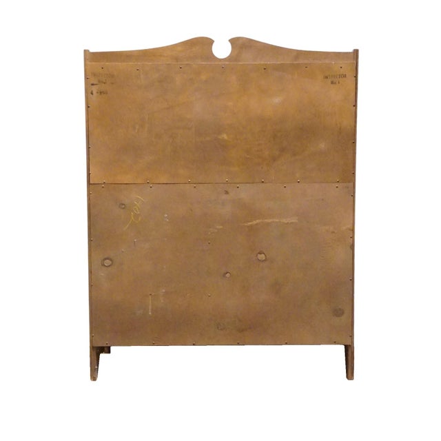Ethan Allen / Baumritter Heirloom Nutmeg Maple Colonial Early American 36" Dry Sink Server W. Shutter Door Cabinet For Sale - Image 12 of 15