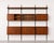 Mid-Century Modern Large Mid-Century Modern Italian Modular Wall Unit in Teak, Black Lacquered Metal and Brass, 1960s For Sale - Image 3 of 18