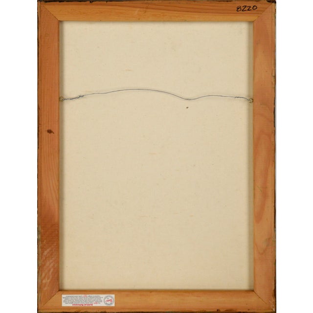 Textile Stream in the Forest in Autumn - Landscape in Acrylic on Canvas For Sale - Image 7 of 7