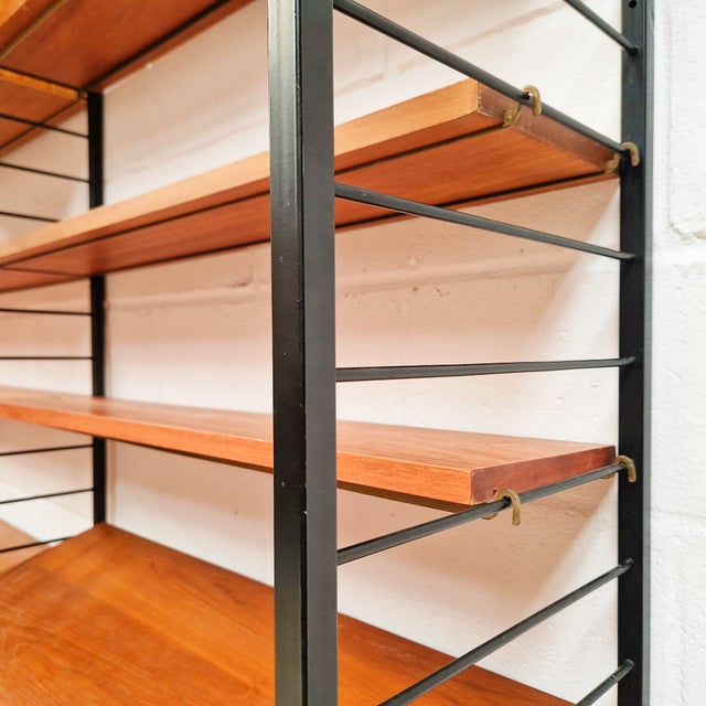 Vintage Two Bay Danish Wall Unit by Robert Heal for Heals Staples Ladderax, 1960s For Sale - Image 10 of 15