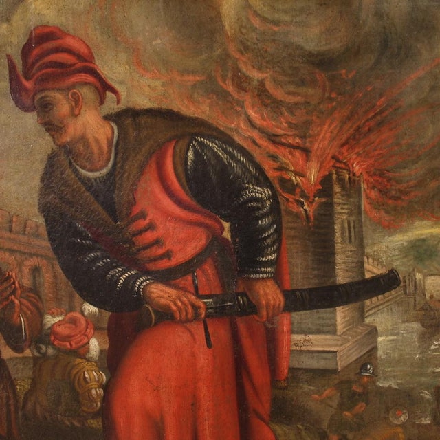 The Sacking of the City, 1670, Oil on Canvas For Sale - Image 14 of 16