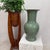 Mid 20th Century Crackle Sage Green Glazed Ceramic Vase with Tall Flared Neck For Sale - Image 5 of 10