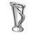 Modern Art Vannes Le Chatel Cala Lily Vase – 7” French Crystal, Modernist Design For Sale - Image 3 of 7