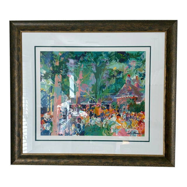 1970s “Tavern on the Green” by Leroy Neiman – Hand Signed – Custom Framed With Conservation Glass For Sale