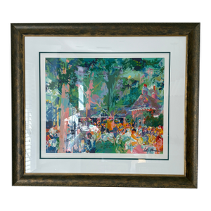 1970s “Tavern on the Green” by Leroy Neiman – Hand Signed – Custom Framed With Conservation Glass
