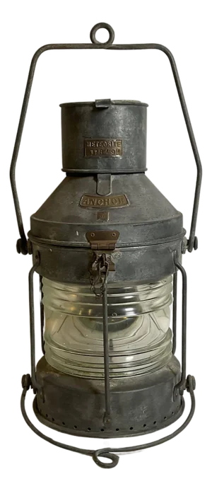 English Ships Anchor Lantern By Meteorite