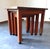 1950s Vintage Wood Cigognes Nesting Tables with Blue Ceramic Tiles, 1950s, Set of 3 For Sale - Image 5 of 14