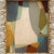 Mid-Century Modern Contemporary Abstract Oil Painting in Vintage Off-White Unique Frame For Sale - Image 3 of 6