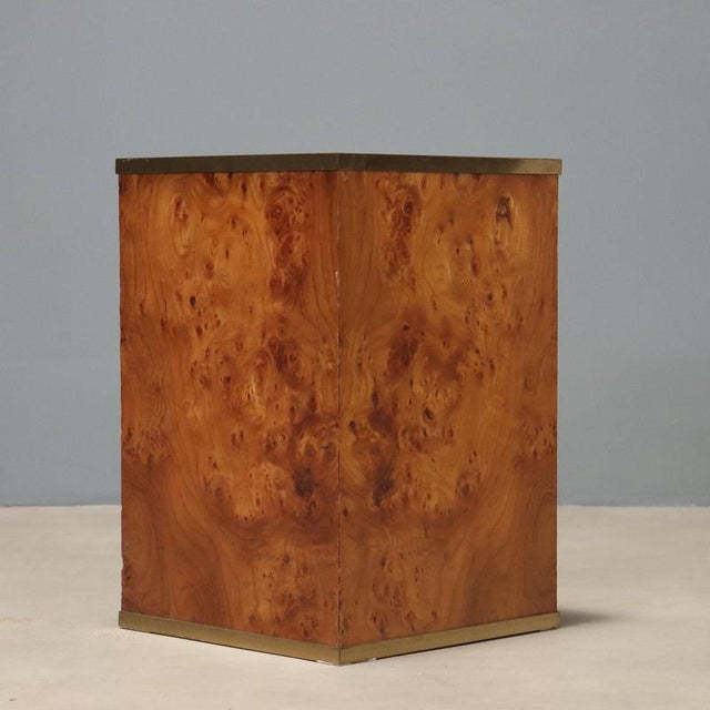 Brown Vintage Burl Wood Umbrella Stand, 1970s For Sale - Image 8 of 10