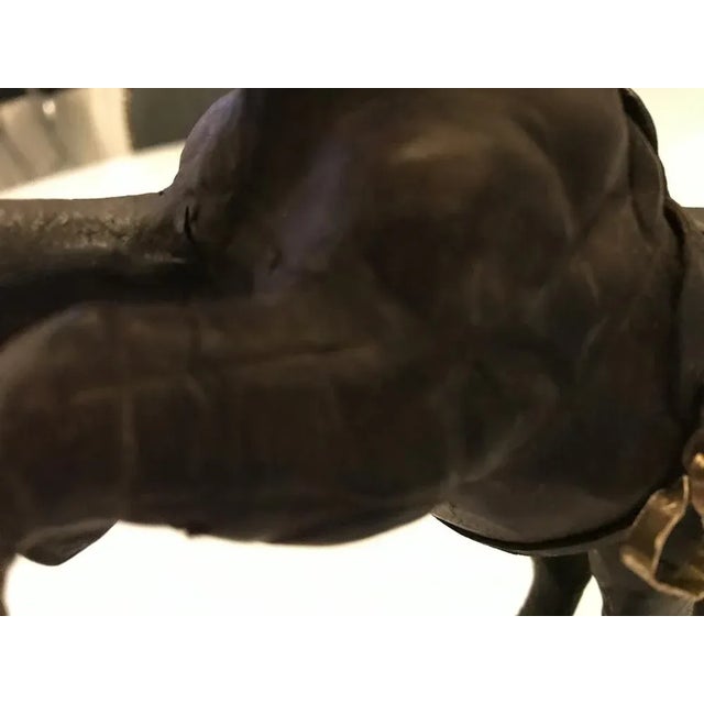 Leather Horse Figurine, 1950s For Sale - Image 12 of 18