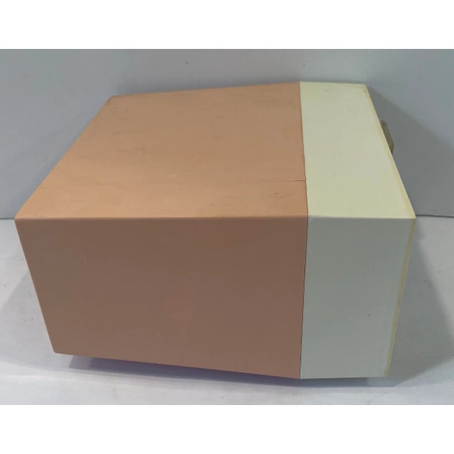 Plastic Mid Century Space Age Three Drawer Storage Box For Sale - Image 7 of 8