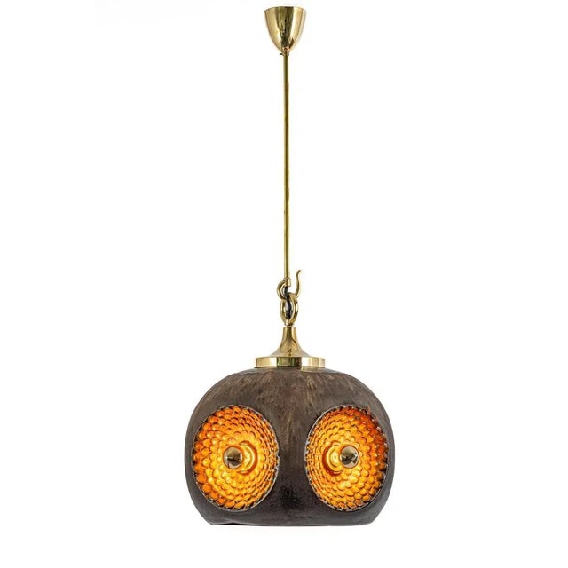 Ceramic Ceramic Sputnik Pendant Light from Sische, Germany, 1970s For Sale - Image 7 of 14