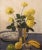 Traditional Olle Hjortzberg Still Life With Yellow Roses, 1946 For Sale - Image 3 of 8