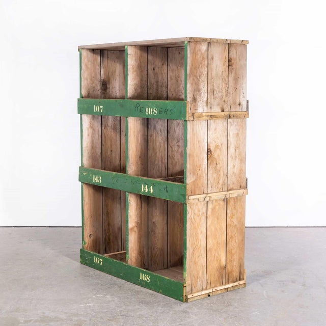 1920's late victorian pigeon hole unit - storage - shelving unit (model 46). Sourced from a brickyard in the north of...