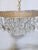 Vintage Italian Basket Chandelier With Ornate Floral Brass Band For Sale In New York - Image 6 of 8