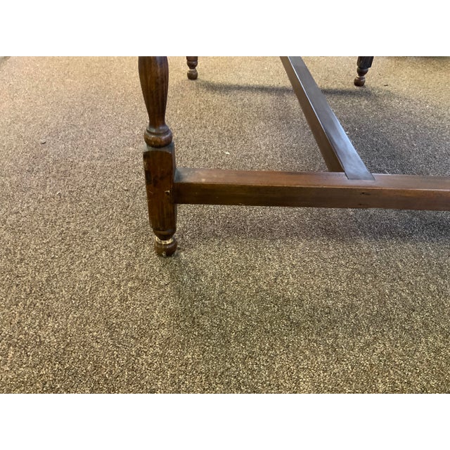 American Late 20th Century Replica of Early American Tavern Table For Sale - Image 3 of 13
