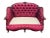 Louis XV Tufted Settee in Fleur-De-Lis Silk For Sale - Image 9 of 12