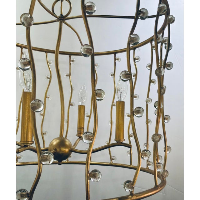 Modern Currey & Company Modern Gold Adagio Chandelier For Sale - Image 3 of 7