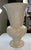 Large 20-Inch Hand-Carved Solid Alabaster Neoclassical Pedestal Urn Vase For Sale In San Antonio - Image 6 of 7