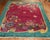 Zabihi Collection Burgundy Emerald Green Antique Chinese Art Deco Carpet - 9'10" x 13'5" For Sale - Image 10 of 10
