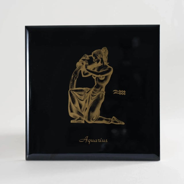 Vintage Aquarius Ceramic Wall Tile For Sale - Image 10 of 10