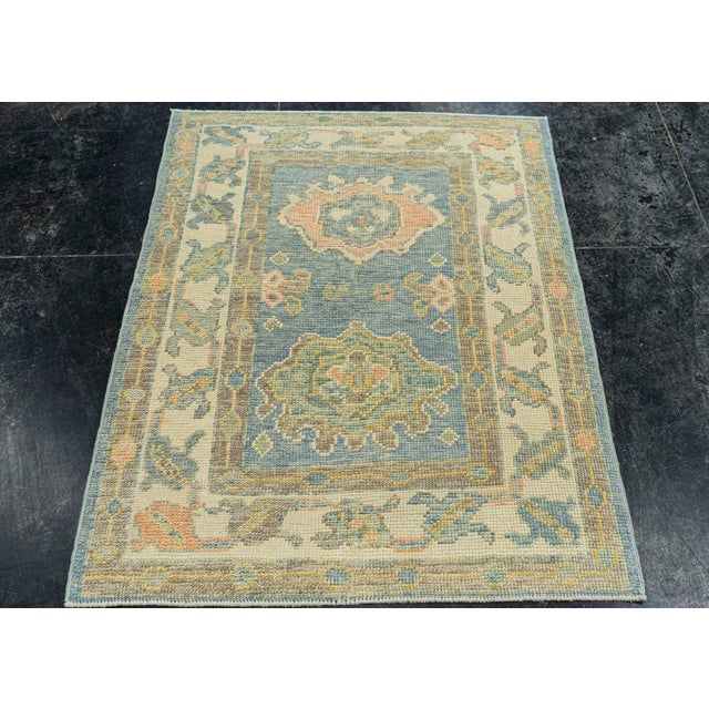 Turkish Oushak Rug 2'11" x 3'11" #22194 Explore a curated collection of hallway runners, wool rugs, and handmade...